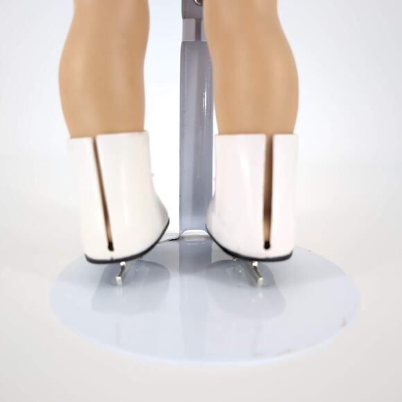 Unbranded White Rubber Doll Ice Skates Ice Skating Shoes for 18 Inch Dolls - GUC - Picture 5 of 13